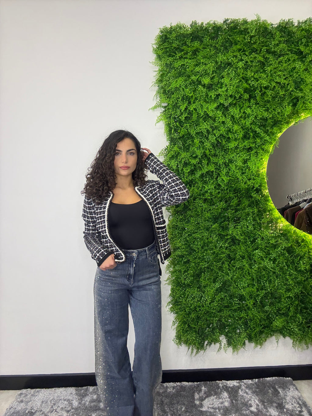 Jeans Wide Leg "Glitter-Dust"