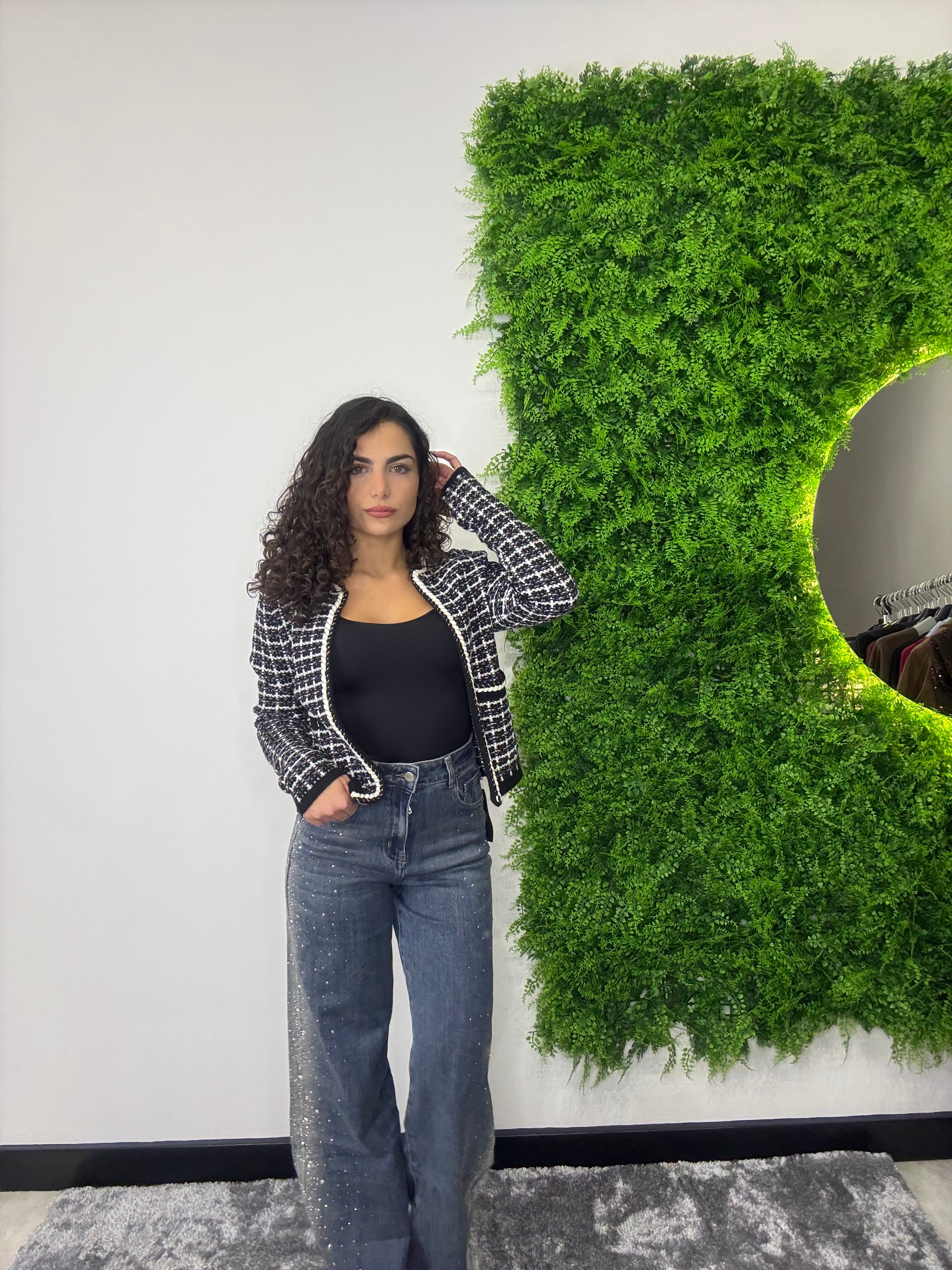 Jeans Wide Leg "Glitter-Dust"