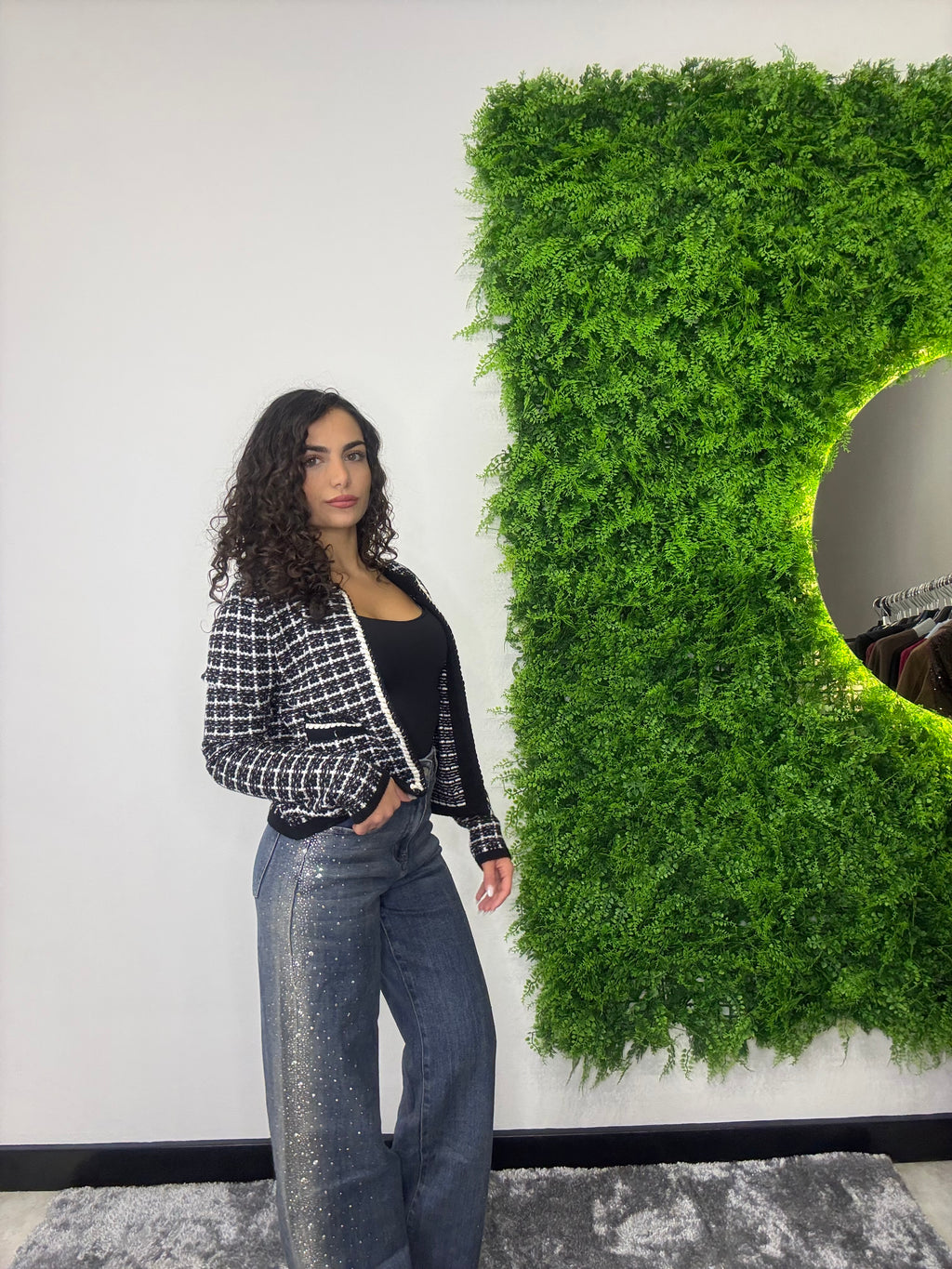 Jeans Wide Leg "Glitter-Dust"