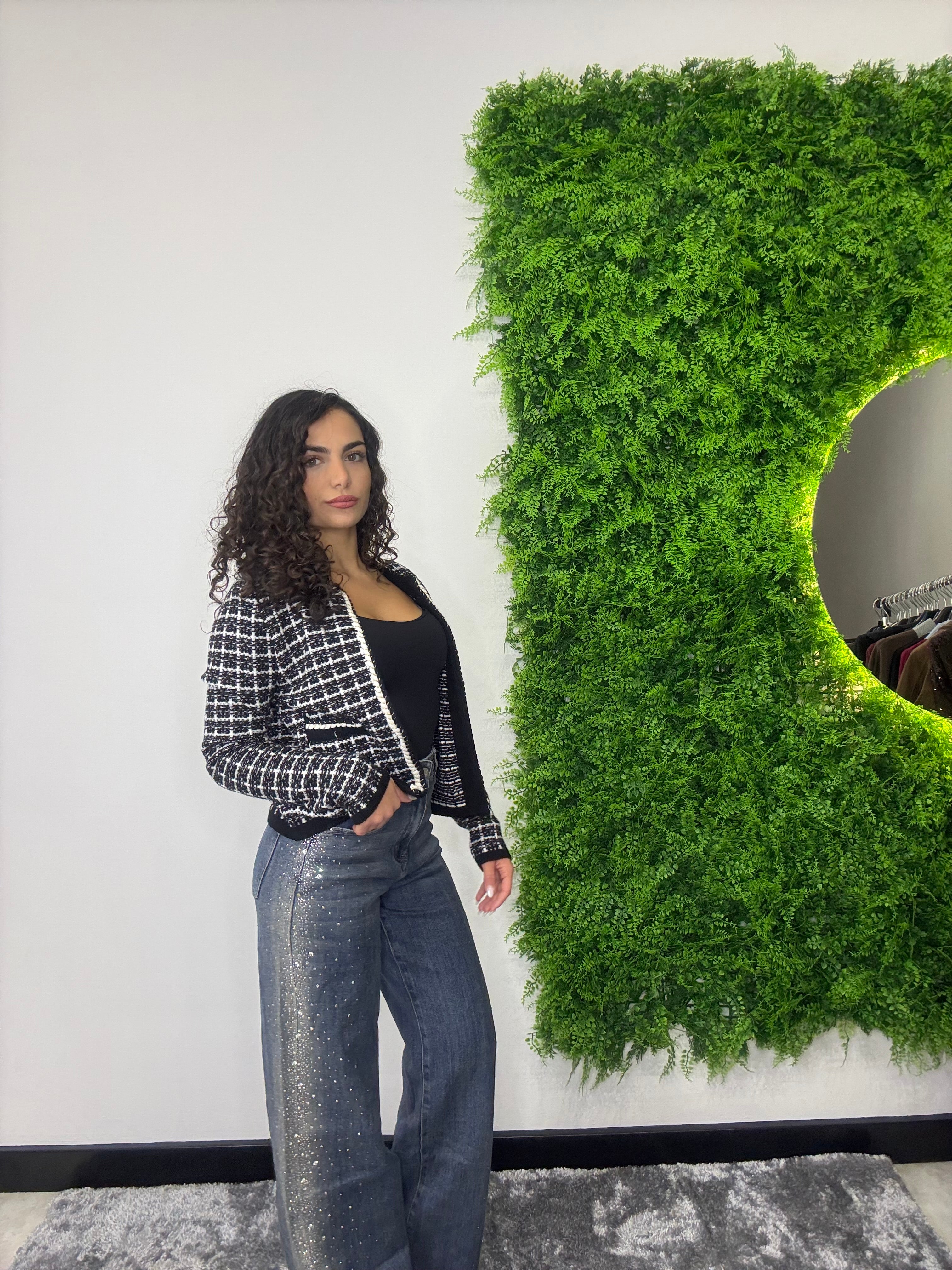 Jeans Wide Leg "Glitter-Dust"