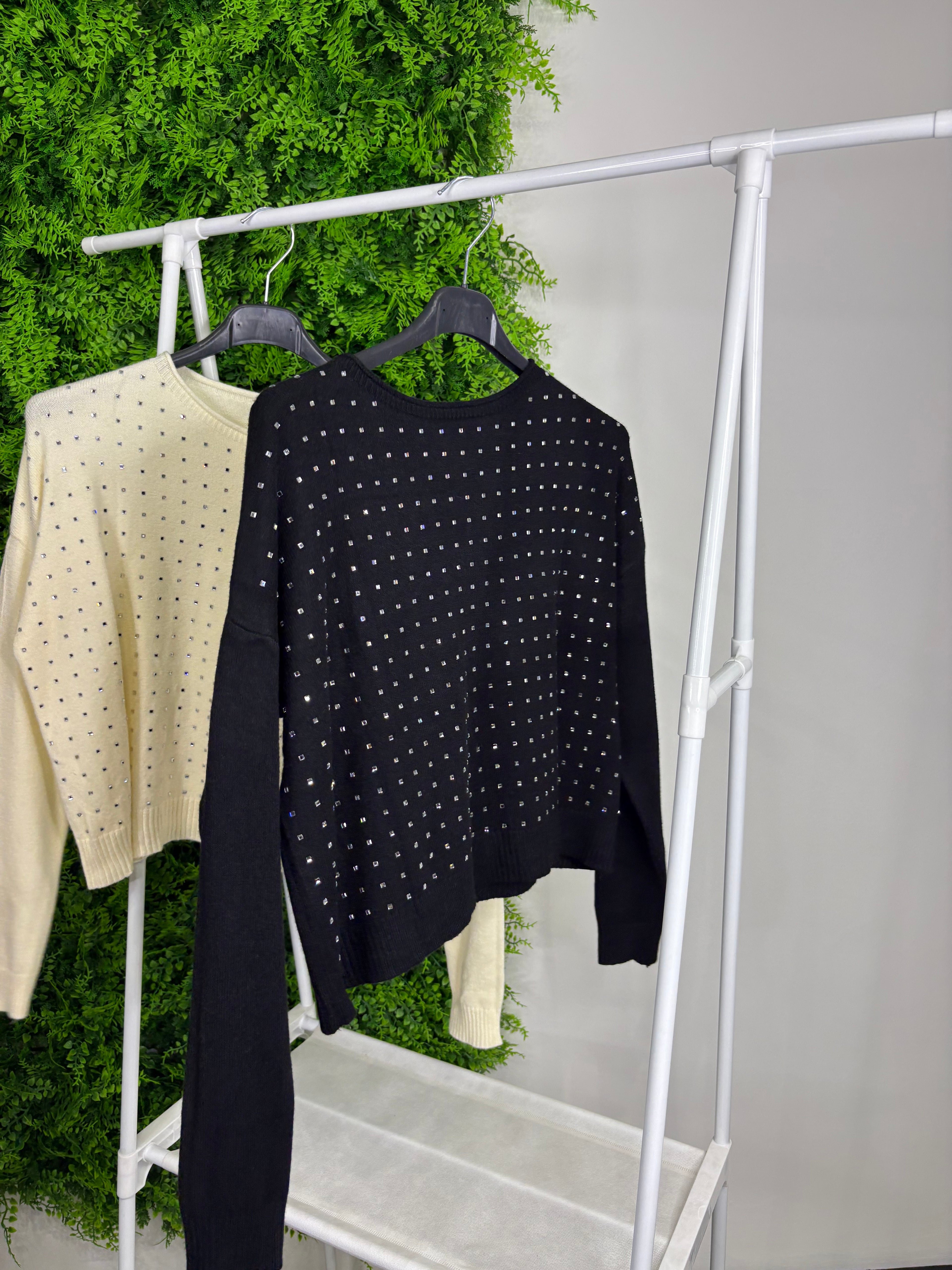 maglietta brillantinata