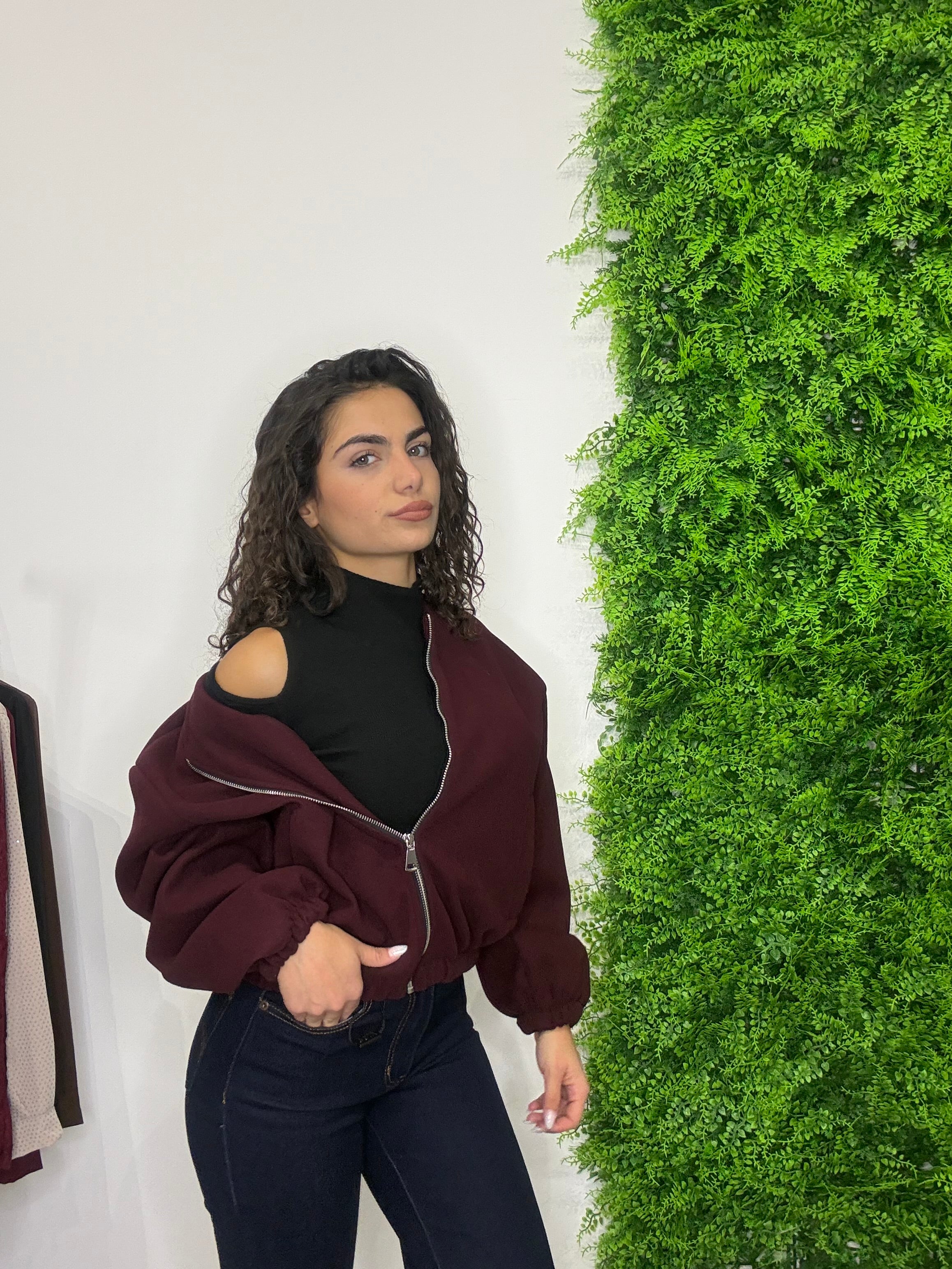 Giacchini Crop con Zip