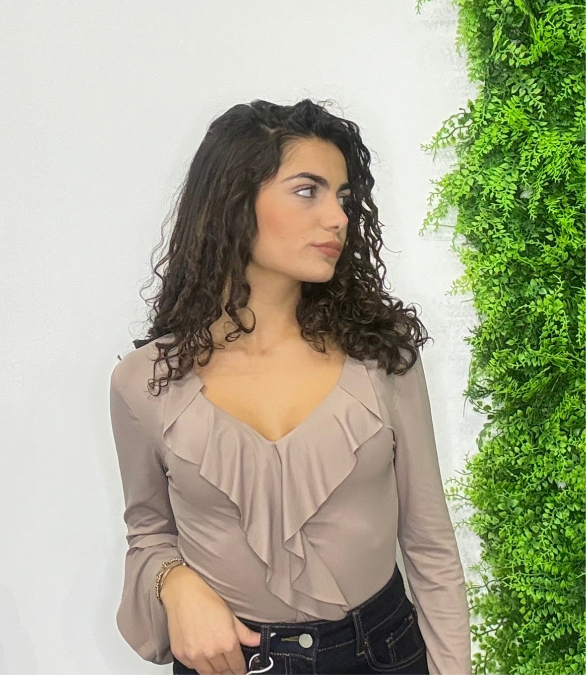 maglietta con Scollo a V