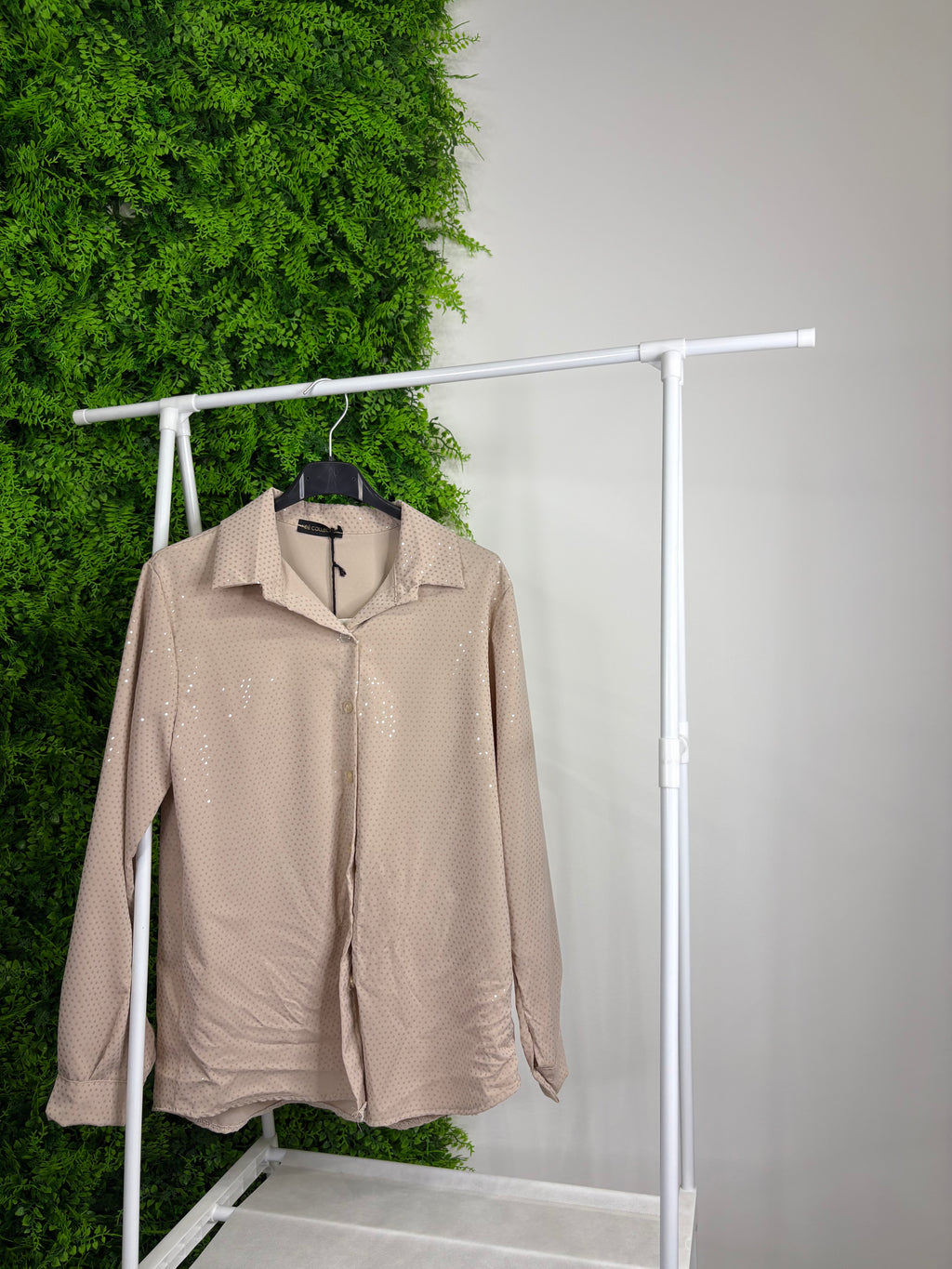 Camicia brillantinata