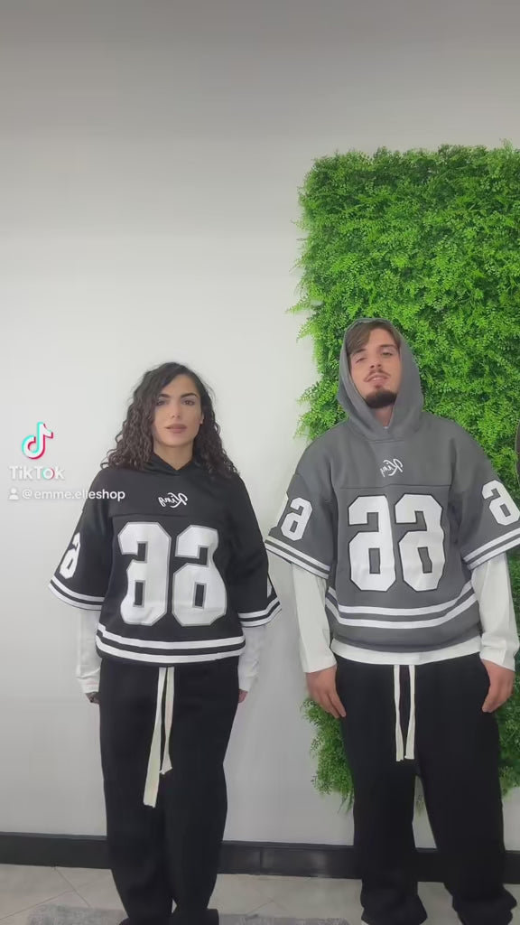 Felpa Oversize Con Grafica Homme Stile Varsity